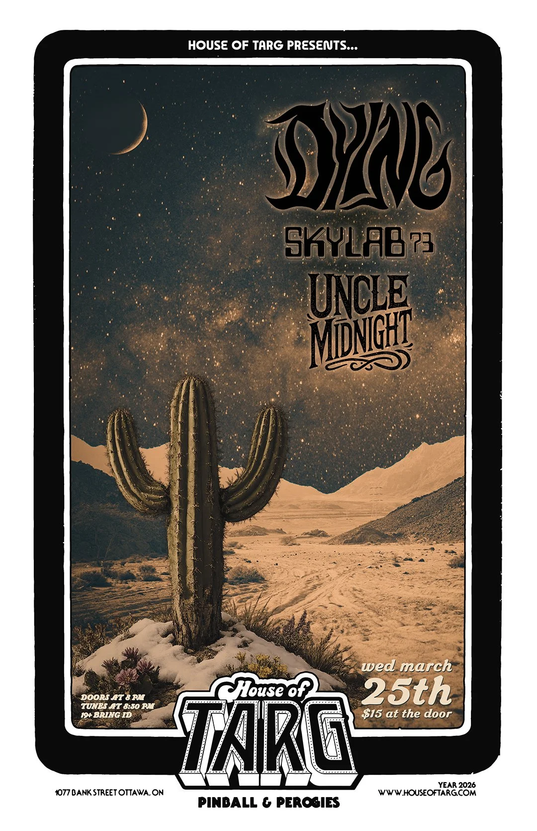 DYING + Skylab 73 + Uncle Midnight