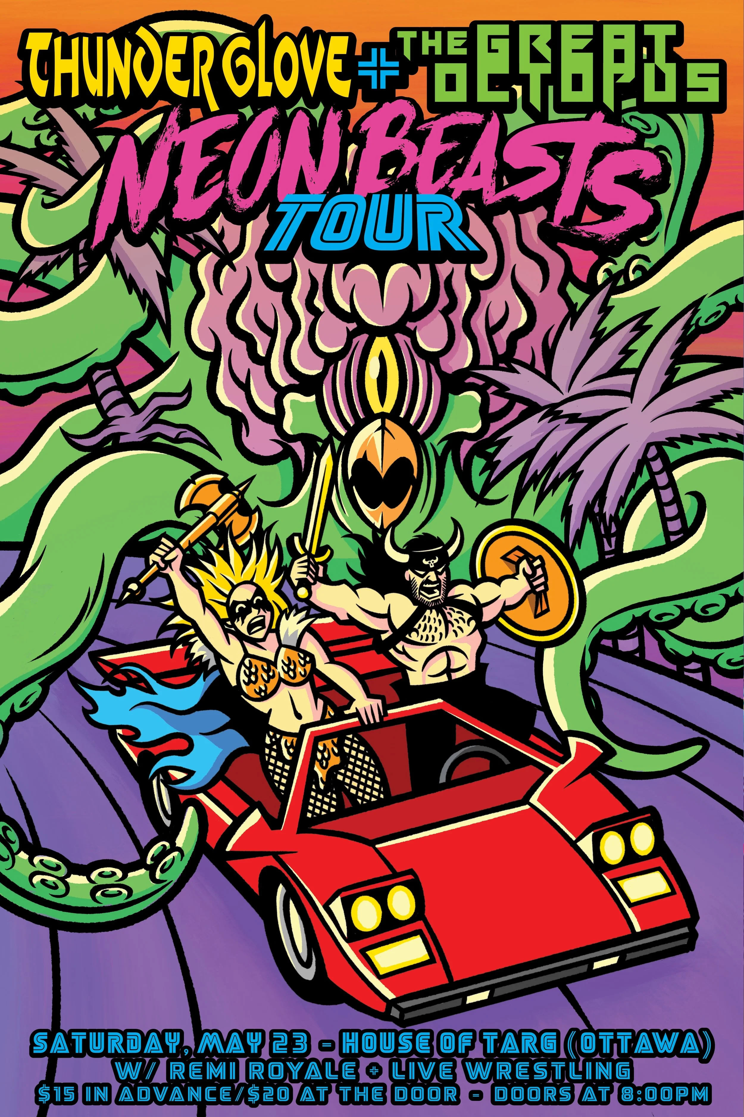 THUNDER GLOVE + The Great Octopus + Remi Royale + Live Wrestling