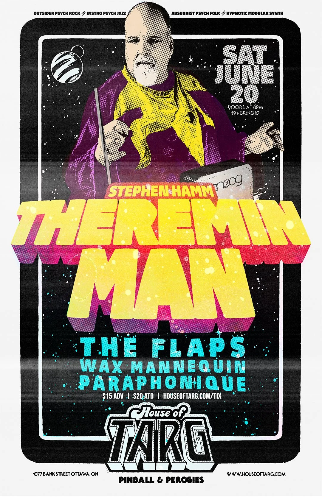 STEPHEN HAMM THEREMIN MAN + The Flaps + Wax Mannequin + Paraphonique