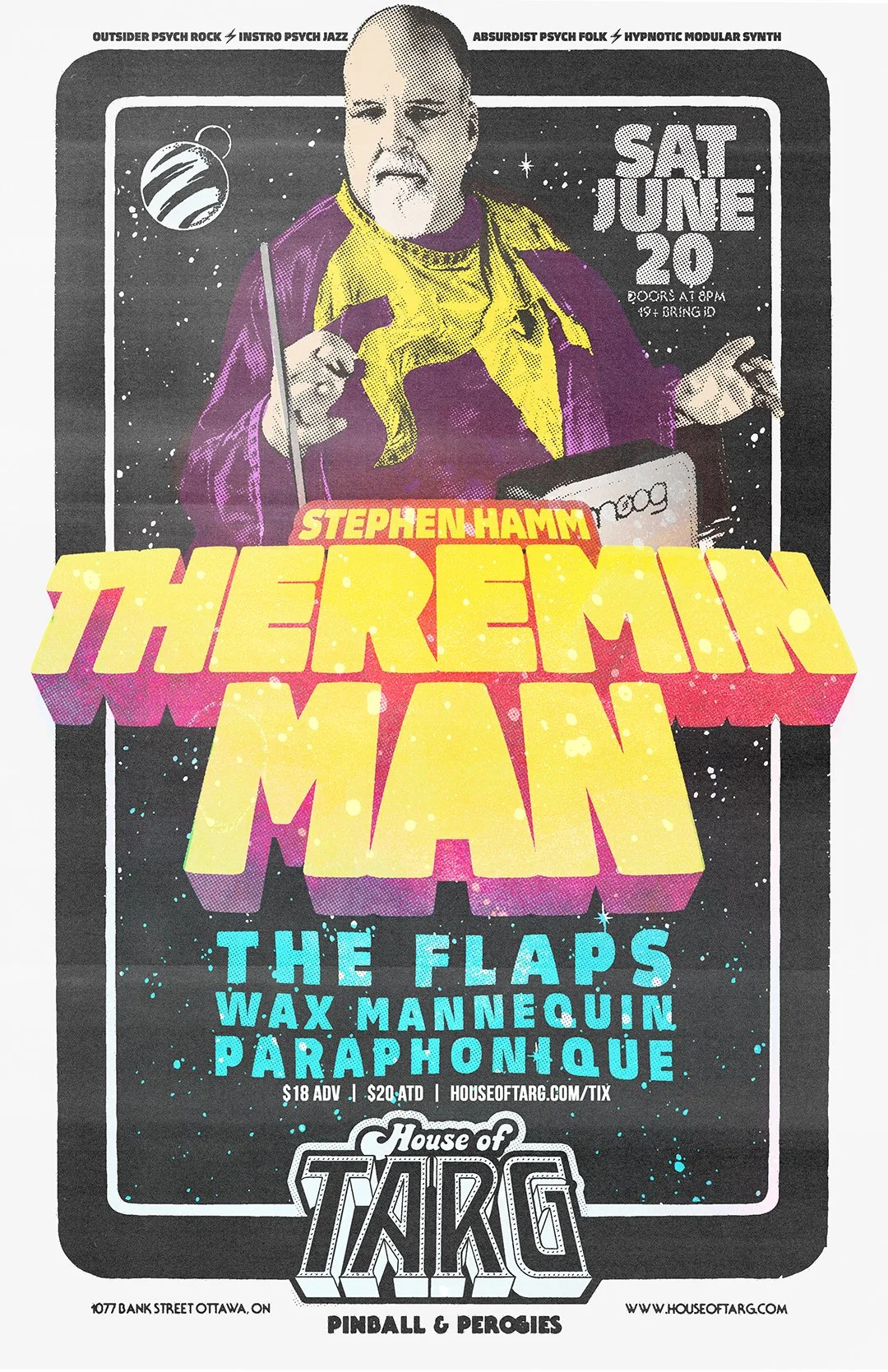 STEPHEN HAMM THEREMIN MAN + The Flaps + Wax Mannequin + Paraphonique