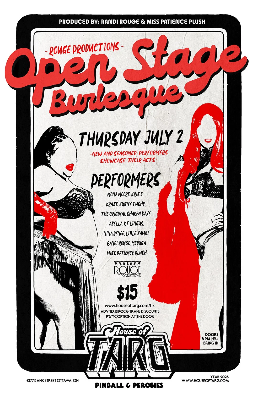  Rouge Productions Presents: Open Stage Burlesque