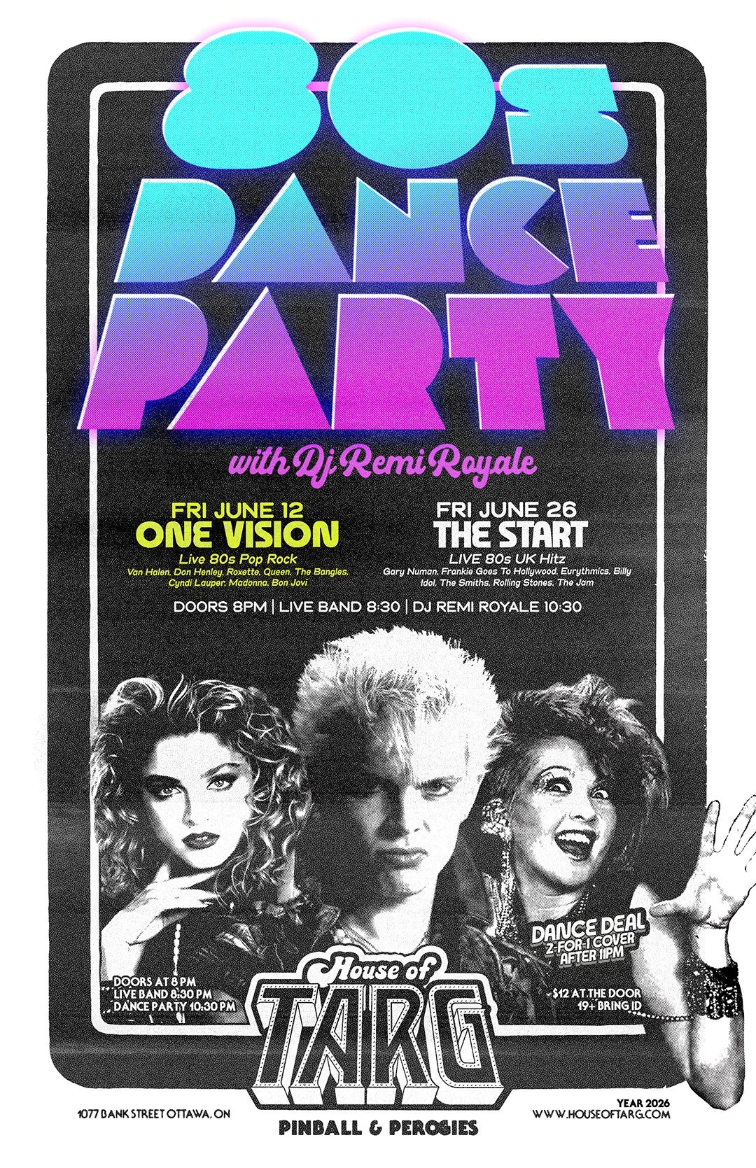 80s DANCE PARTY w DJ Remi Royale + One Vision (80s Pop Hitz Live)