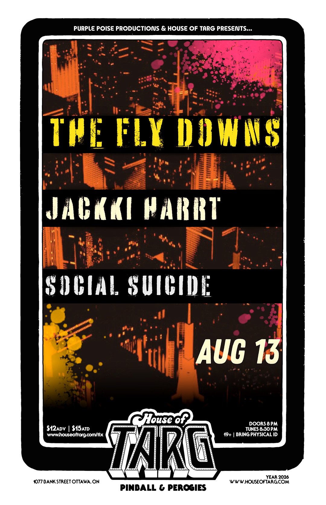 THE FLY DOWNS + Jackki Harrt + Social Suicide