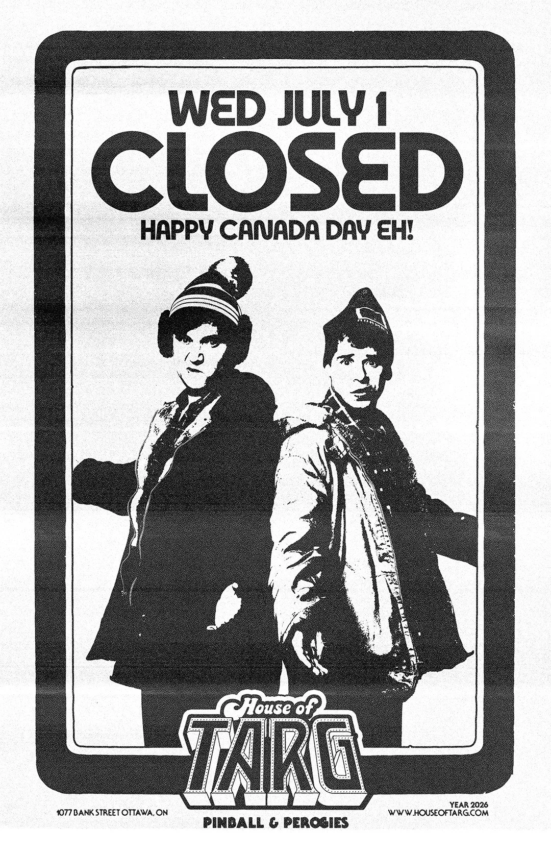 CLOSED for Canada Day
