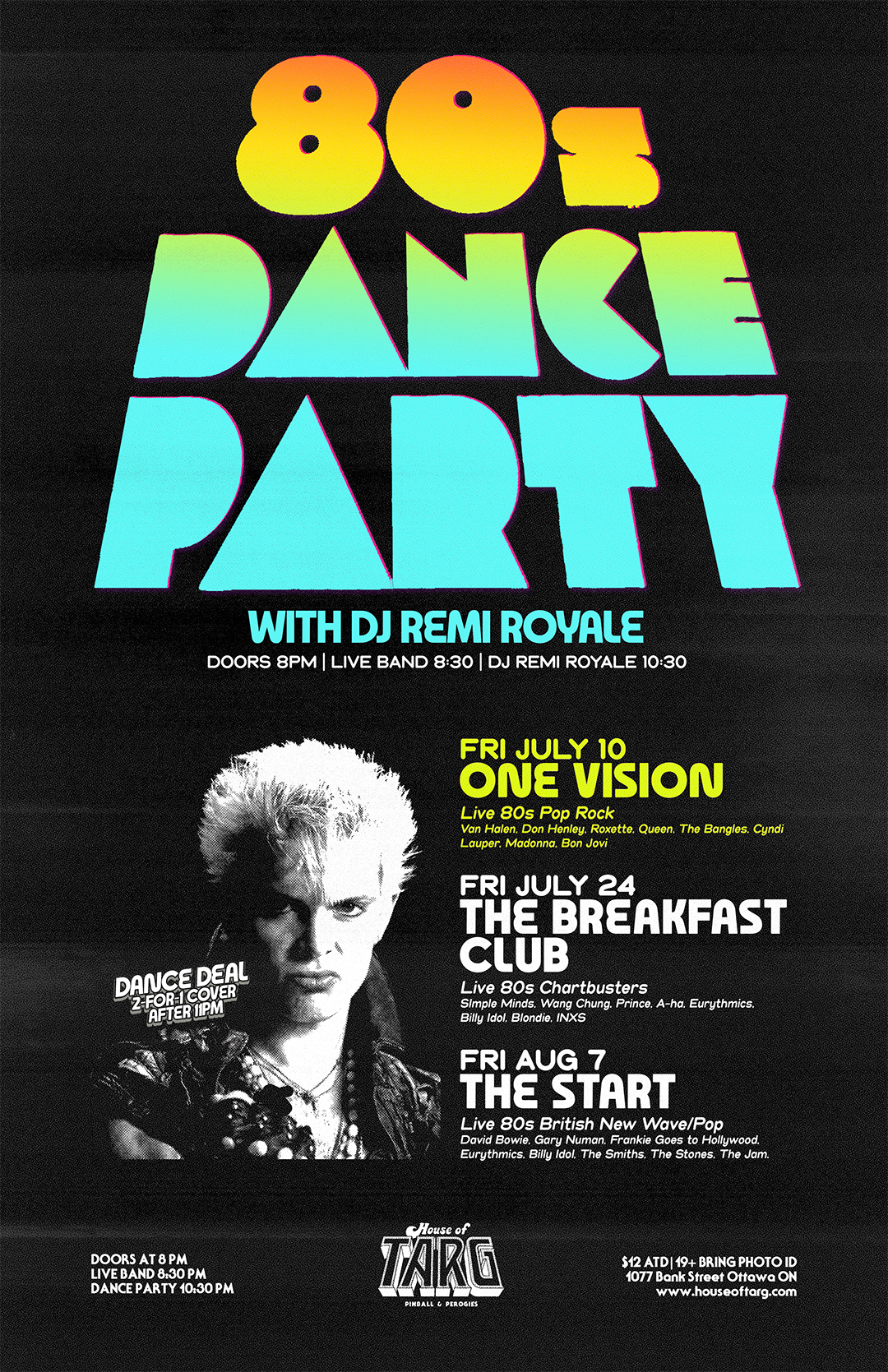 80s DANCE PARTY w DJ Remi Royale + One Vision (80s Pop Hitz Live)