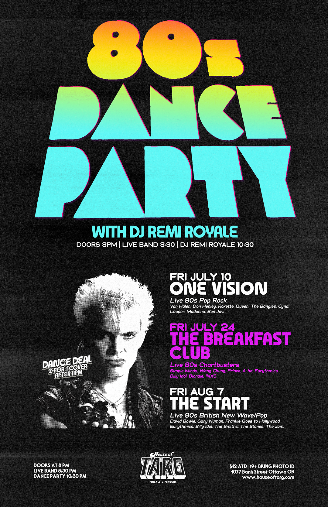 80s DANCE PARTY w DJ Remi Royale + The Breakfast Club (80s Chartbusters) 