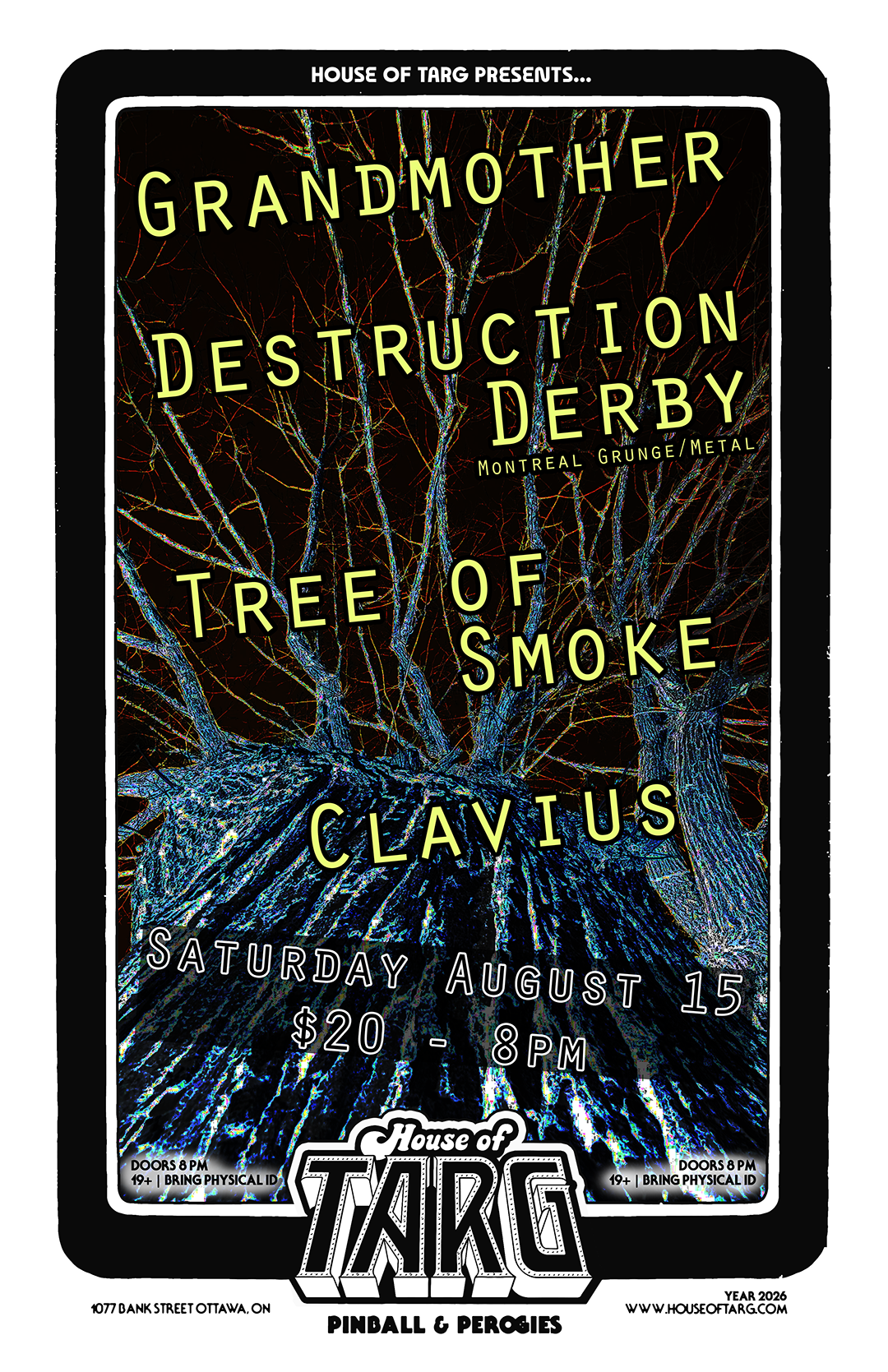 GRANDMOTHER + Destruction Derby + Tree of Smoke + Clavius