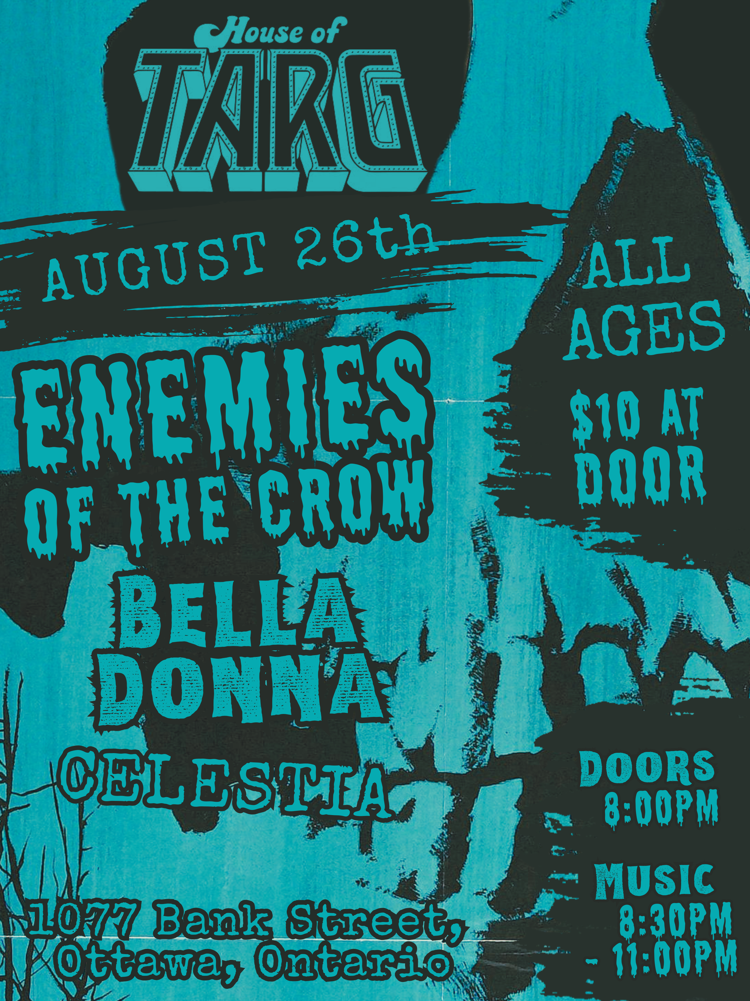 ALL AGES SHOW - Enemies Of The Crow + Bella Donna + Celestia