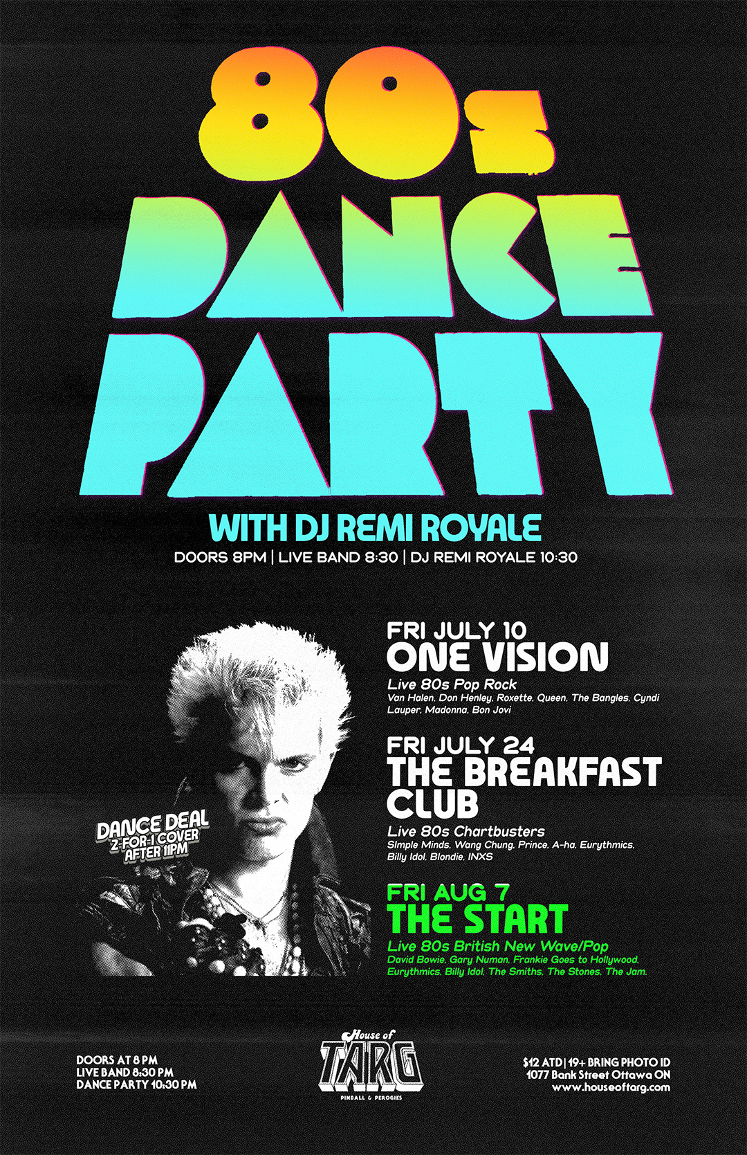 80s Dance Party w/ DJ Remi Royale + The Start (80s UK Hits)