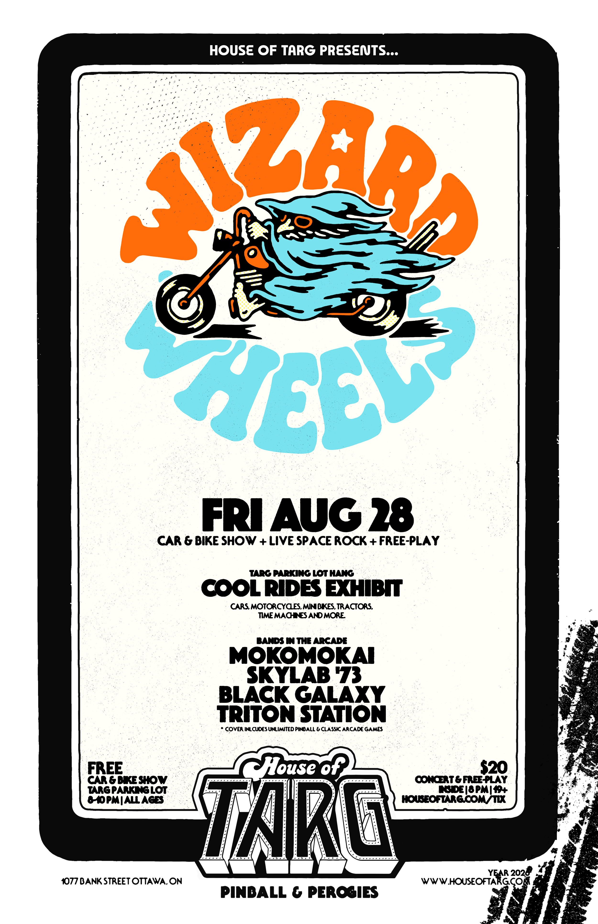 WIZARD WHEELS: Mokomokai + Skylab '73 + Black Galaxy + Triton Station + Car Show + Unlimited Games
