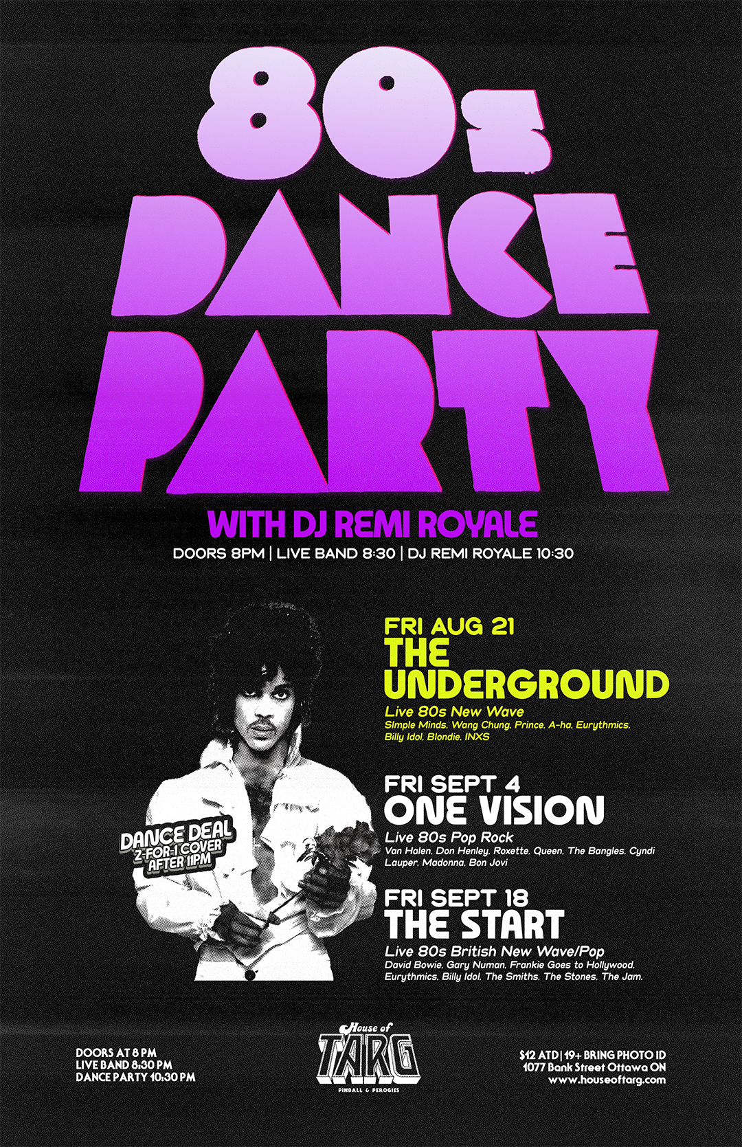 80s DANCE PARTY w DJ Remi Royale + The Underground (Live 80s New Wave) 