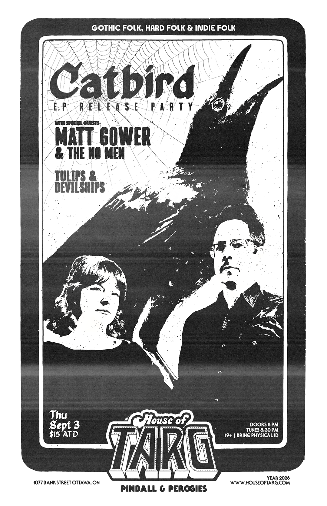 CATBIRD + Matt Gower &amp; The No Men + Tulips And Devilships