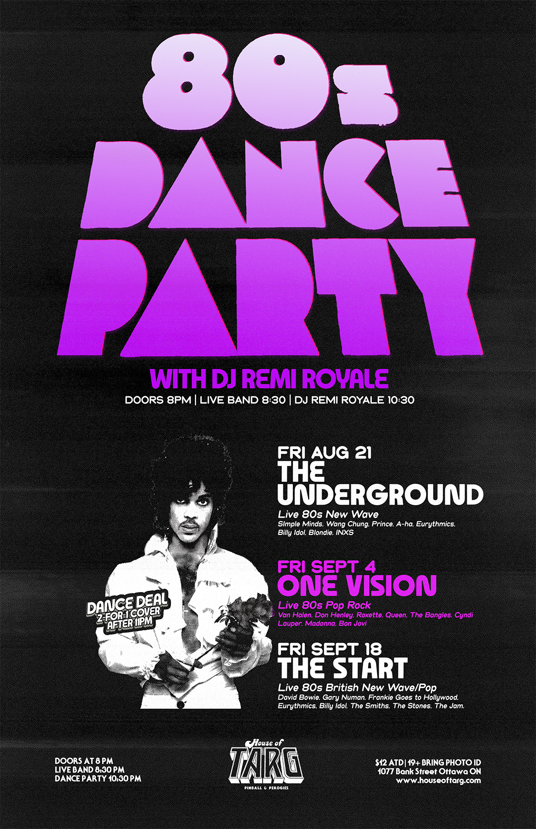 80s DANCE PARTY w DJ Remi Royale + One Vision (80s Pop Hitz Live)