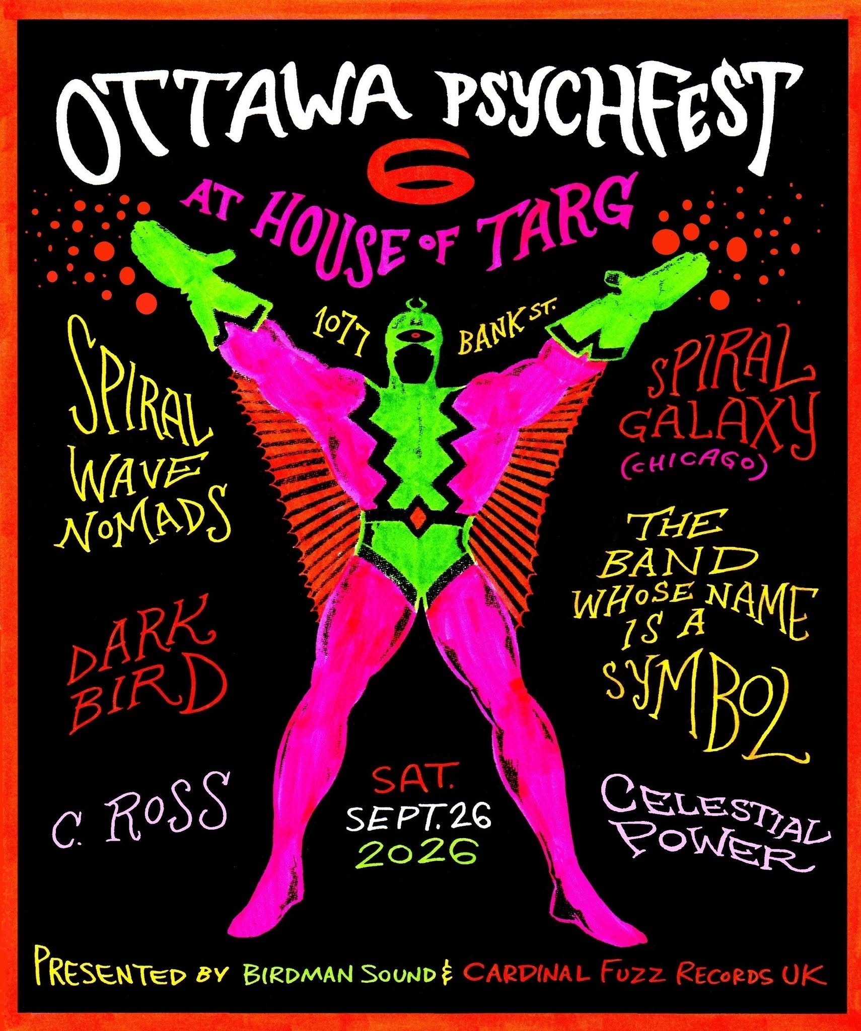 Ottawa Psychfest SIX: Spiral Galaxy + Spiral Wave Nomads + Chad Ross + Dark Bird + Celestial Power + The Band Whose Name Is A Symbol 