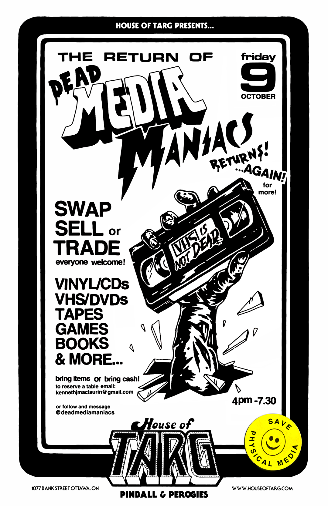 DEAD MEDIA MANIACS Swap | Trade | Sell - vhs/dvd/games