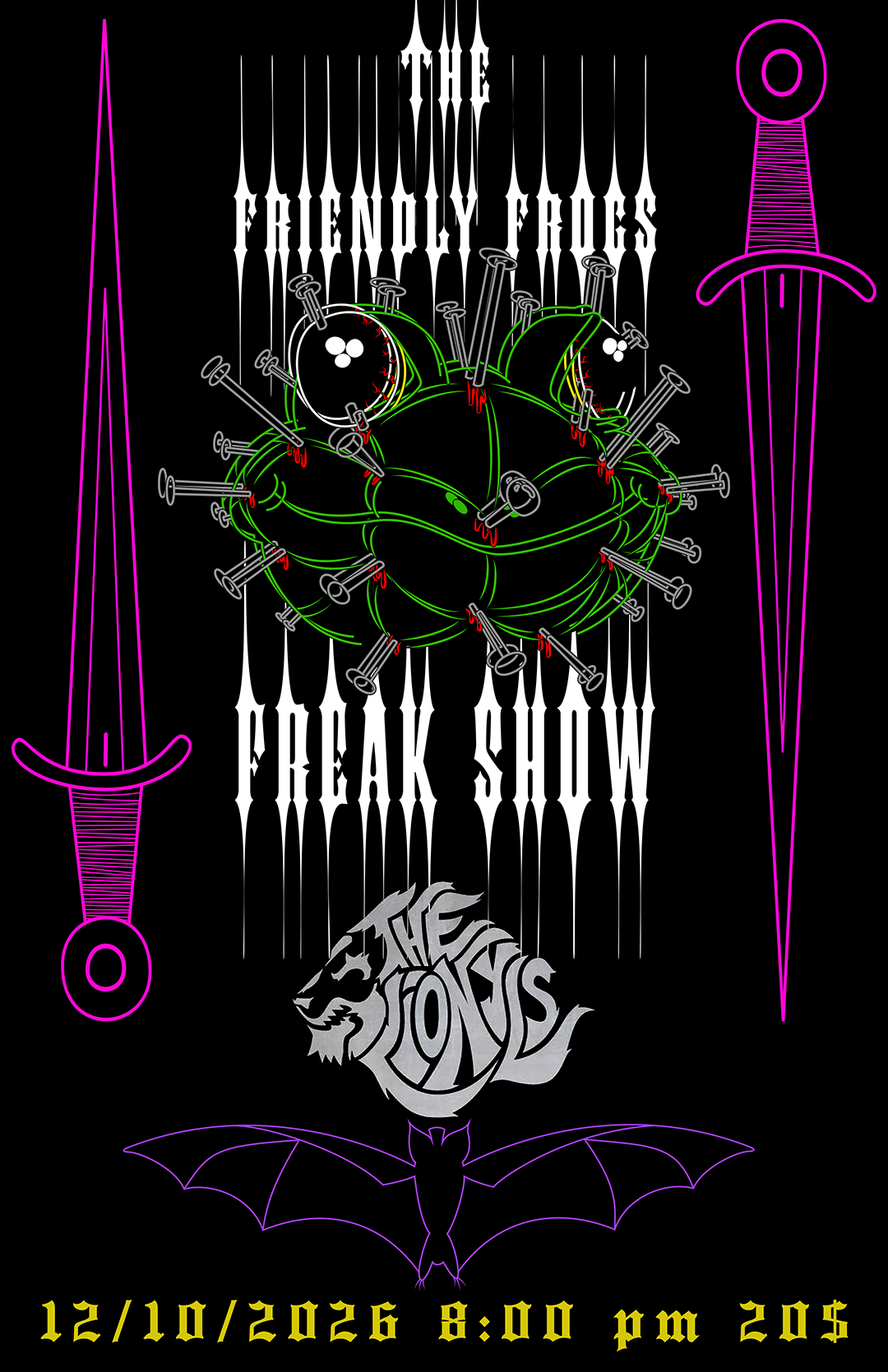 THE FRIENDLY FROGS FREAK SHOW (Mtl Funk) + The Lionyls (Rock &amp; Soul)