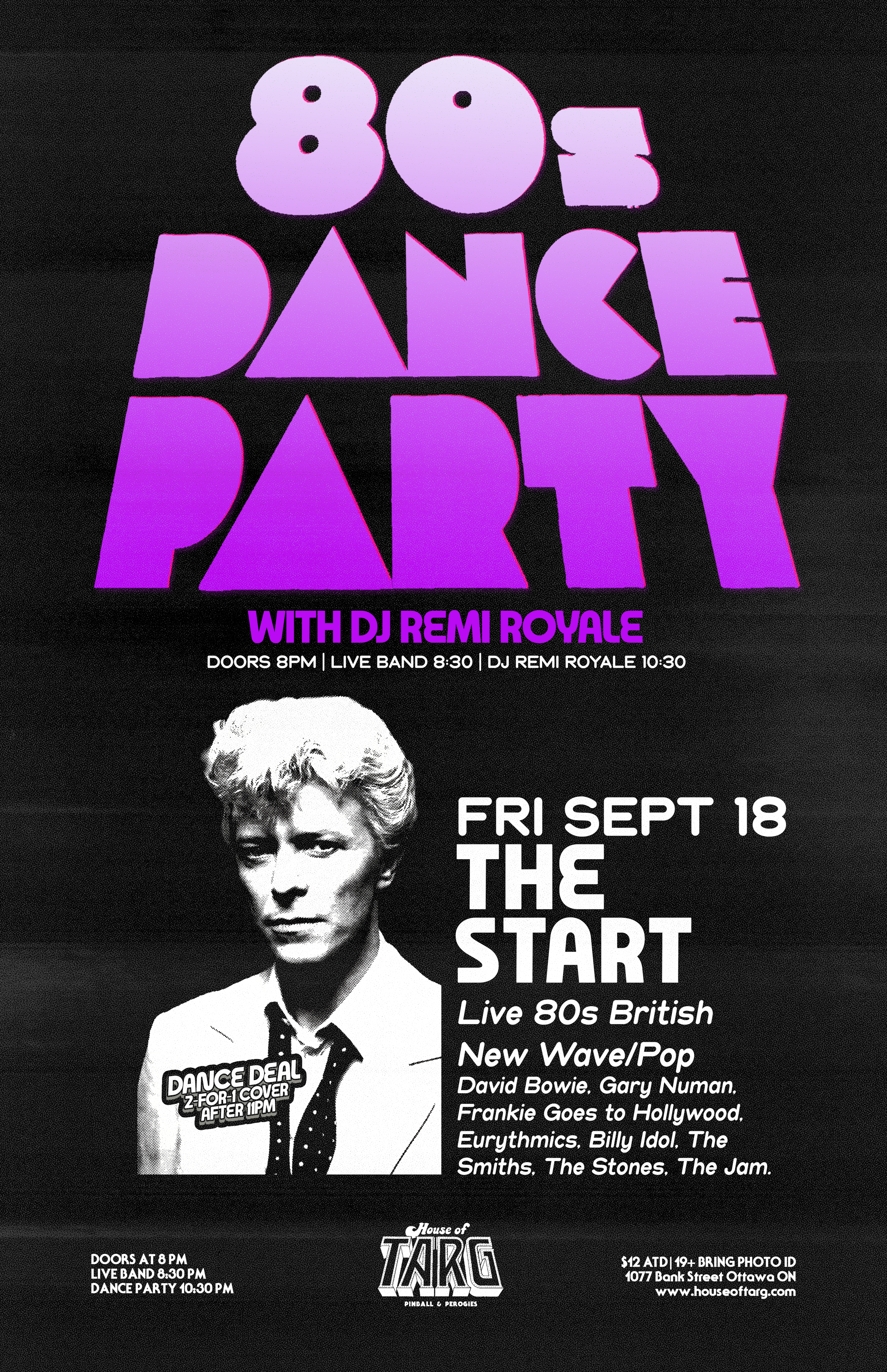 80s Dance Party w/ DJ Remi Royale + The Start (80s UK Hits)
