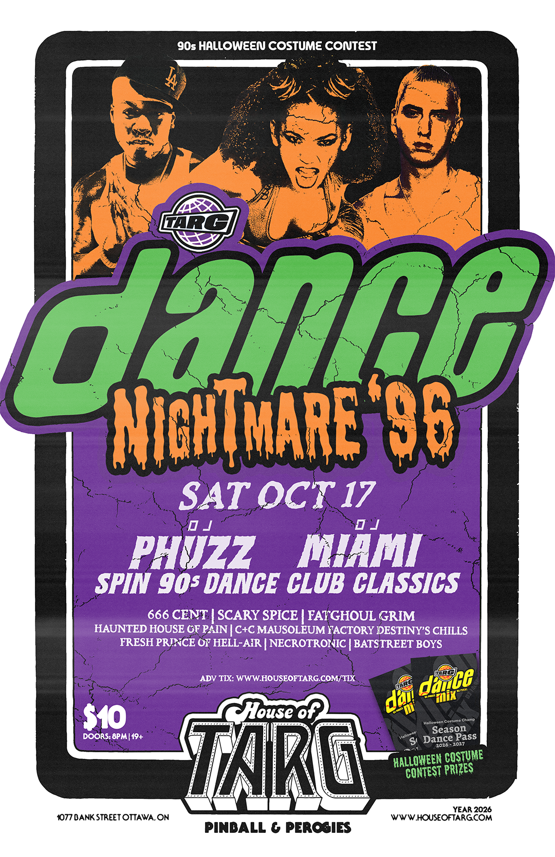 TARG DANCE MIX - Nightmare '96 w DJ Miami &amp; DJ Phuzz