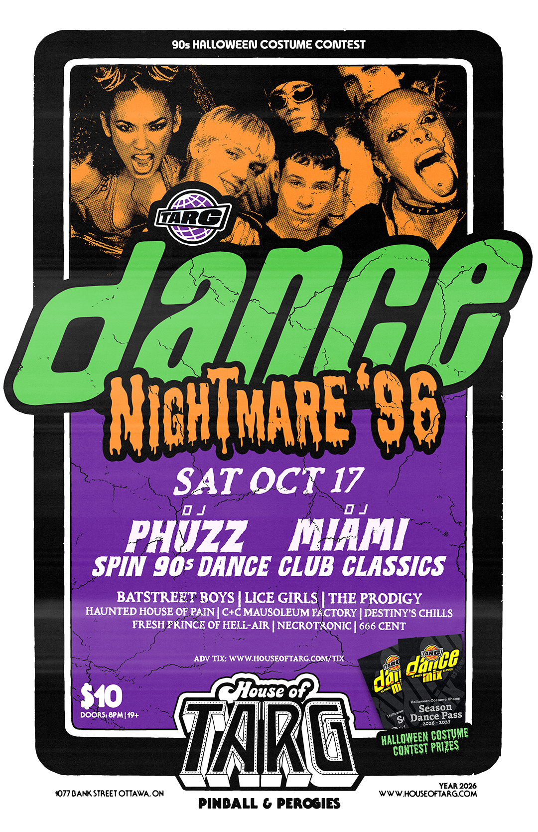 TARG DANCE MIX - Nightmare '96 w DJ Miami &amp; DJ Phuzz