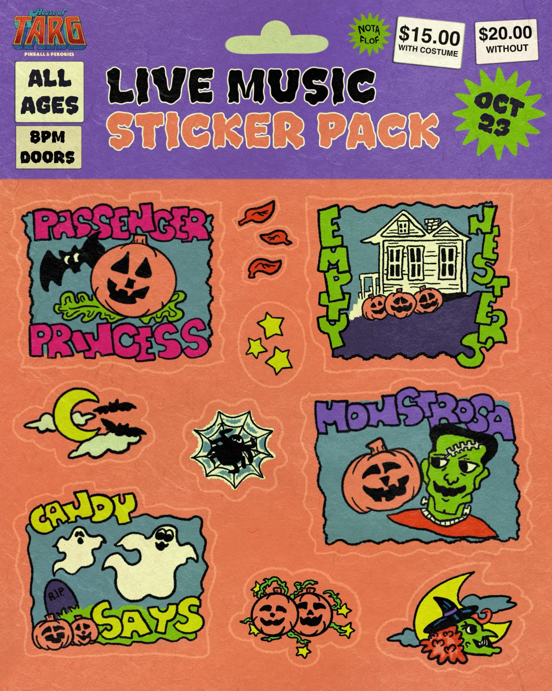 PASSENGER PRINCESS + Monstrosa + Empty Nesters + Candy Says