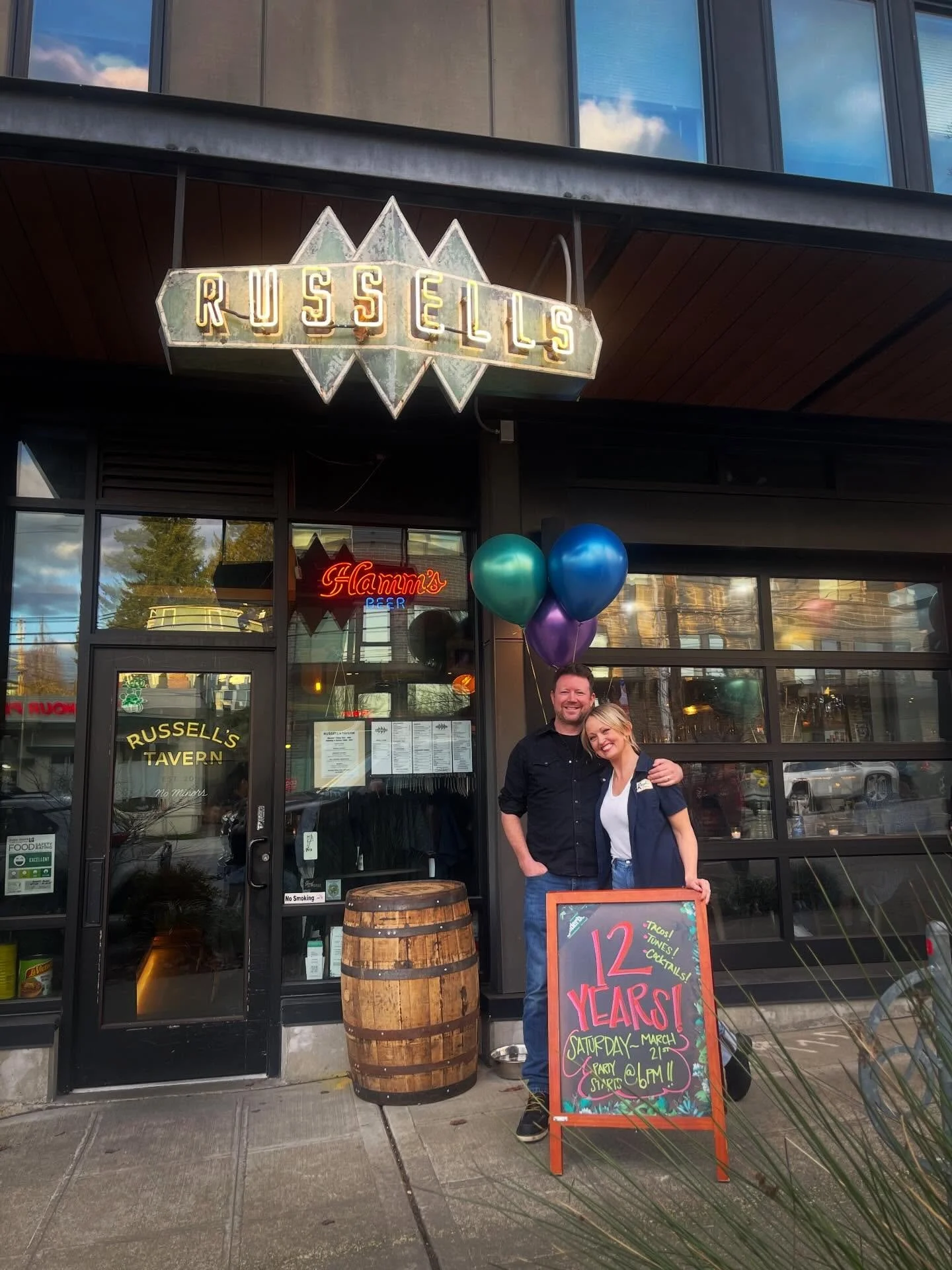 Family, friends, neighbors, regulars&ndash; THANK YOU!! Twelve years feels pretty great. To our amazing team for keeping the party going&ndash; you guys are truly the best! 🙏