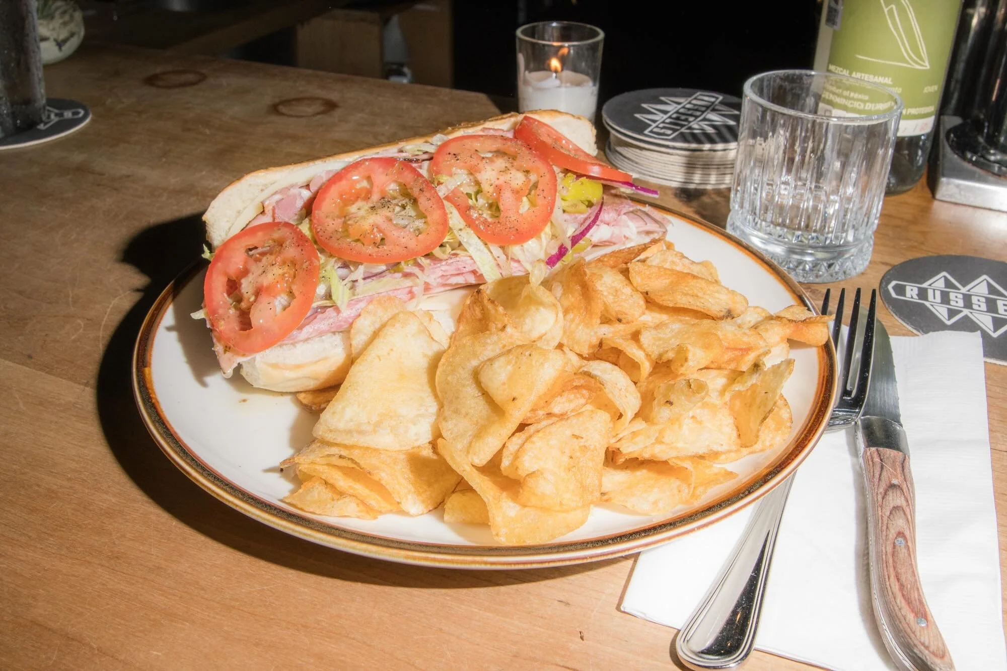 You&rsquo;ve made it to the weekend &amp; you&rsquo;ve got a craving for our Italian sandwich. It&rsquo;s packed with mortadella, capicollo, salami, ham, provolone, shredduce, onion, tomato, pepperoncini &amp; oregano vinaigrette. Come on down! Full 
