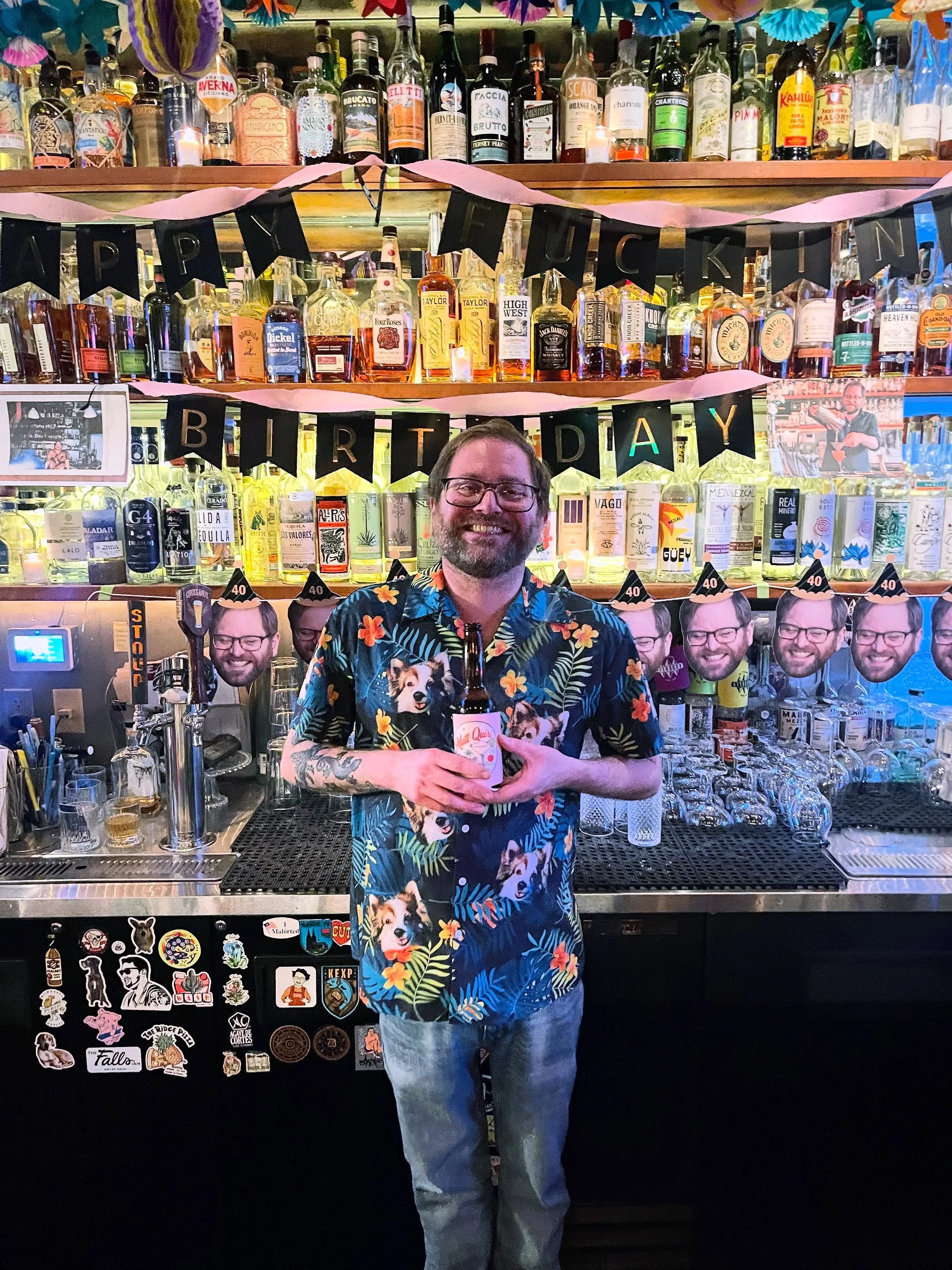 FORTY!!! Happy (almost) birthday, Matt! 

We are so grateful you&rsquo;re part of the Russell&rsquo;s family. Y&rsquo;all want to chat mezcal or weird rum? Travel, cheese, books, bread baking, music, or Monty? Matt&rsquo;s your guy. He&rsquo;s damn g