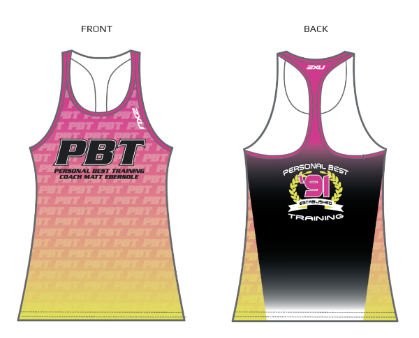 Women's LD Singlet - This option is narrower between the shoulders and has a mesh back.