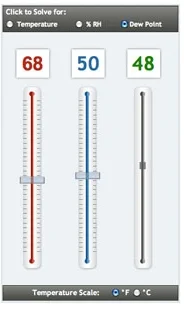 Calculating the dew point can help adjust expectations in heat and humidity.