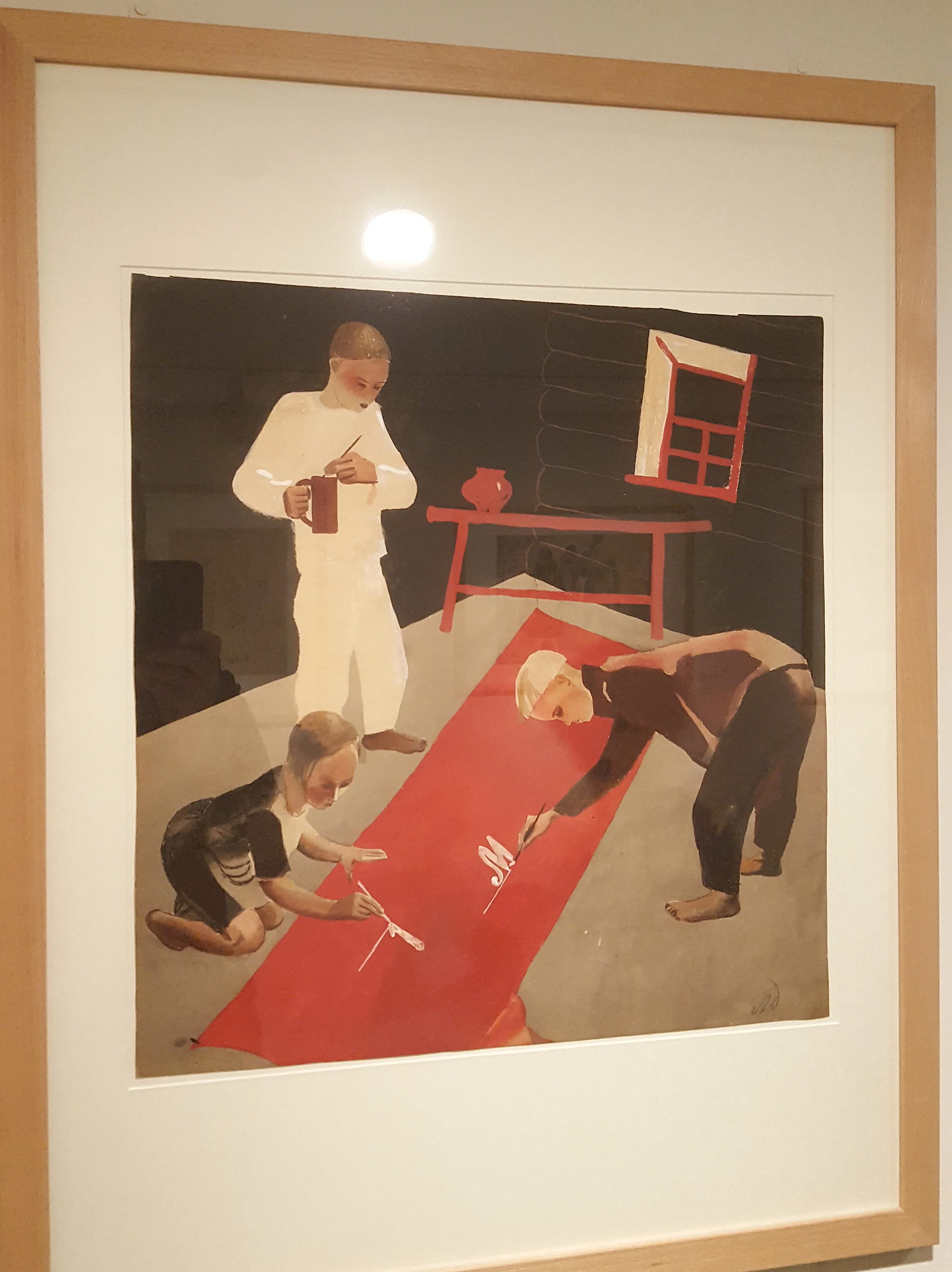Aquarelle magnifique de Alexandre Deïneka peintre que je ne connaissais pas