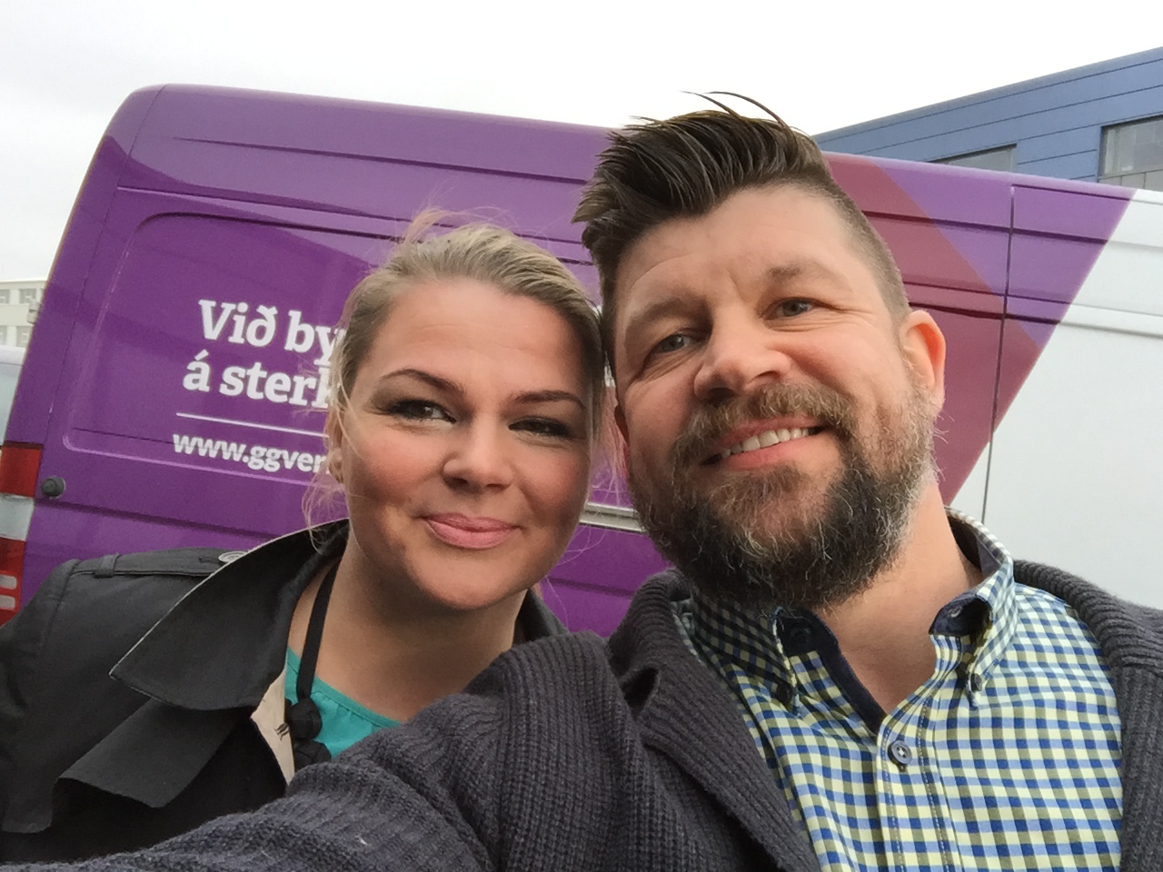 Brynhildur, framkvæmdastjóri og Gummi, birgða- og lagerstjóri stórskemmtu sér!
