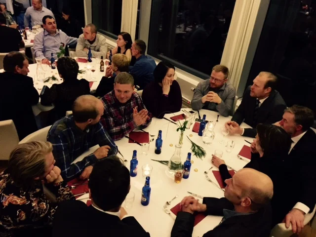 Og jólabjórinn var teygaður...