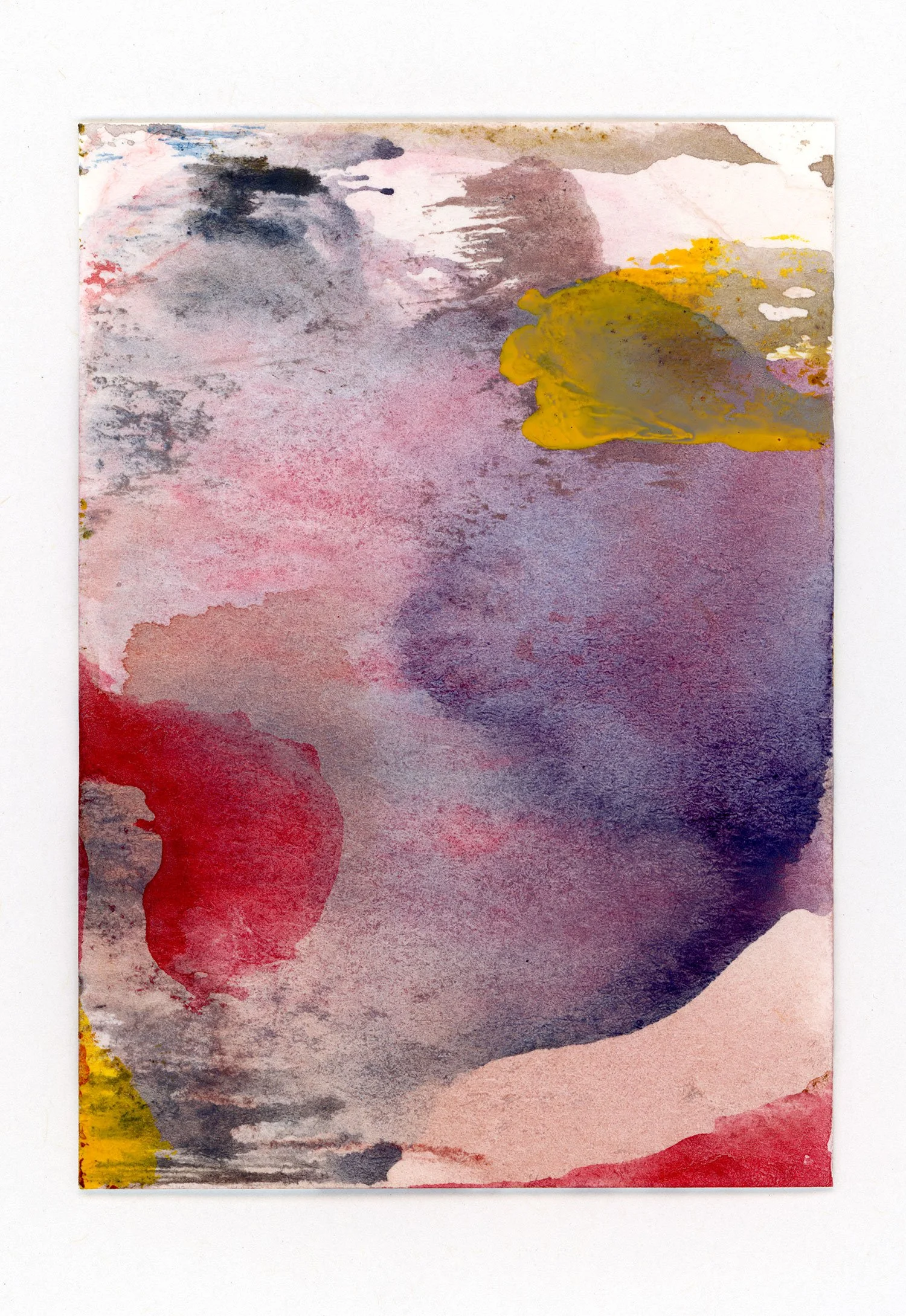 Monotype #066, 2025 Watercolor on paper 2.5 x 3.5 in