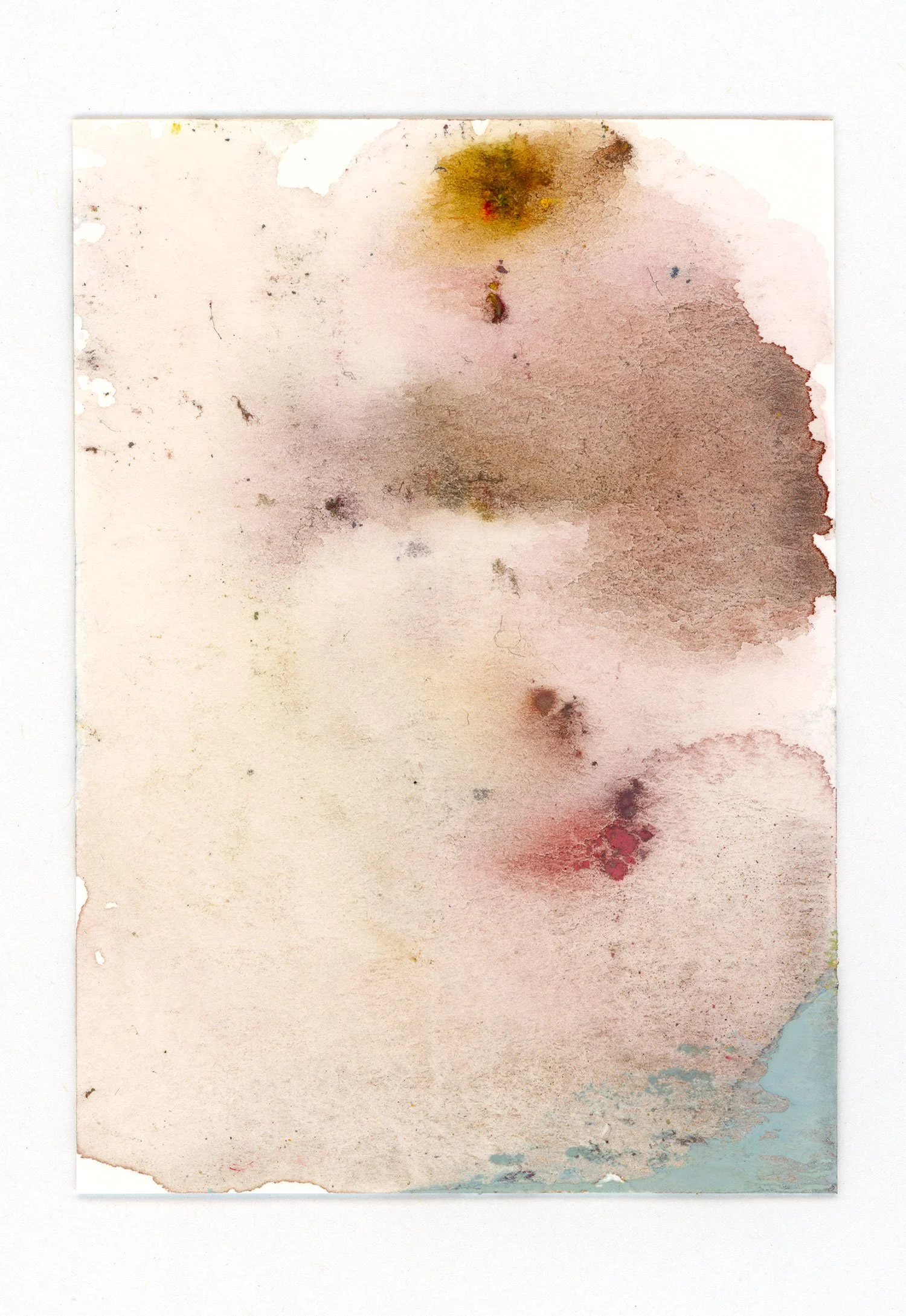 Monotype #073, 2025 Watercolor on paper 2.5 x 3.5 in