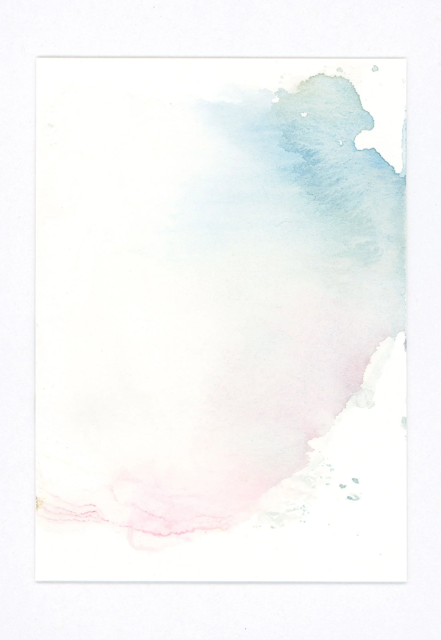 Monotype #085, 2025 Watercolor on paper 2.5 x 3.5 in