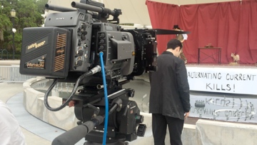 Filming for "Tesla"