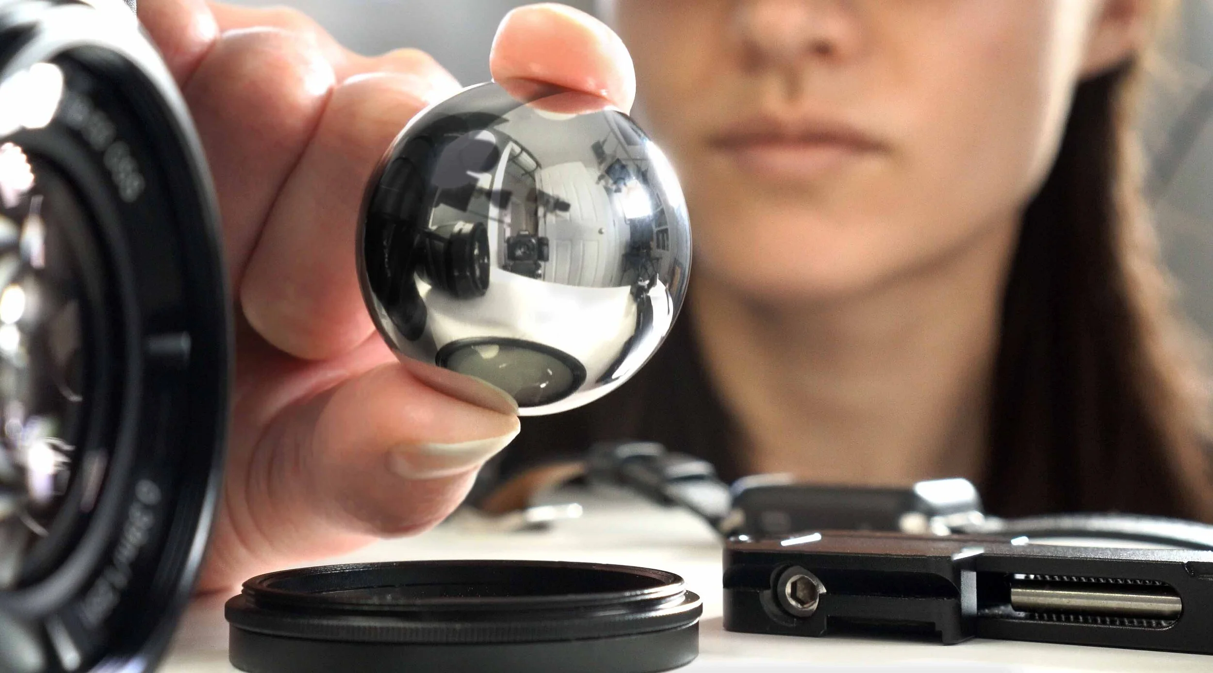 Experimental photography with reflections.
