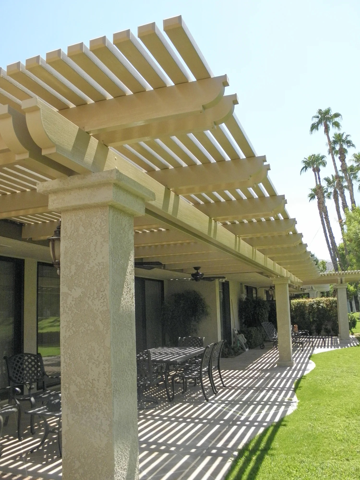 Custom Made Lattice Patio Cover, 92210