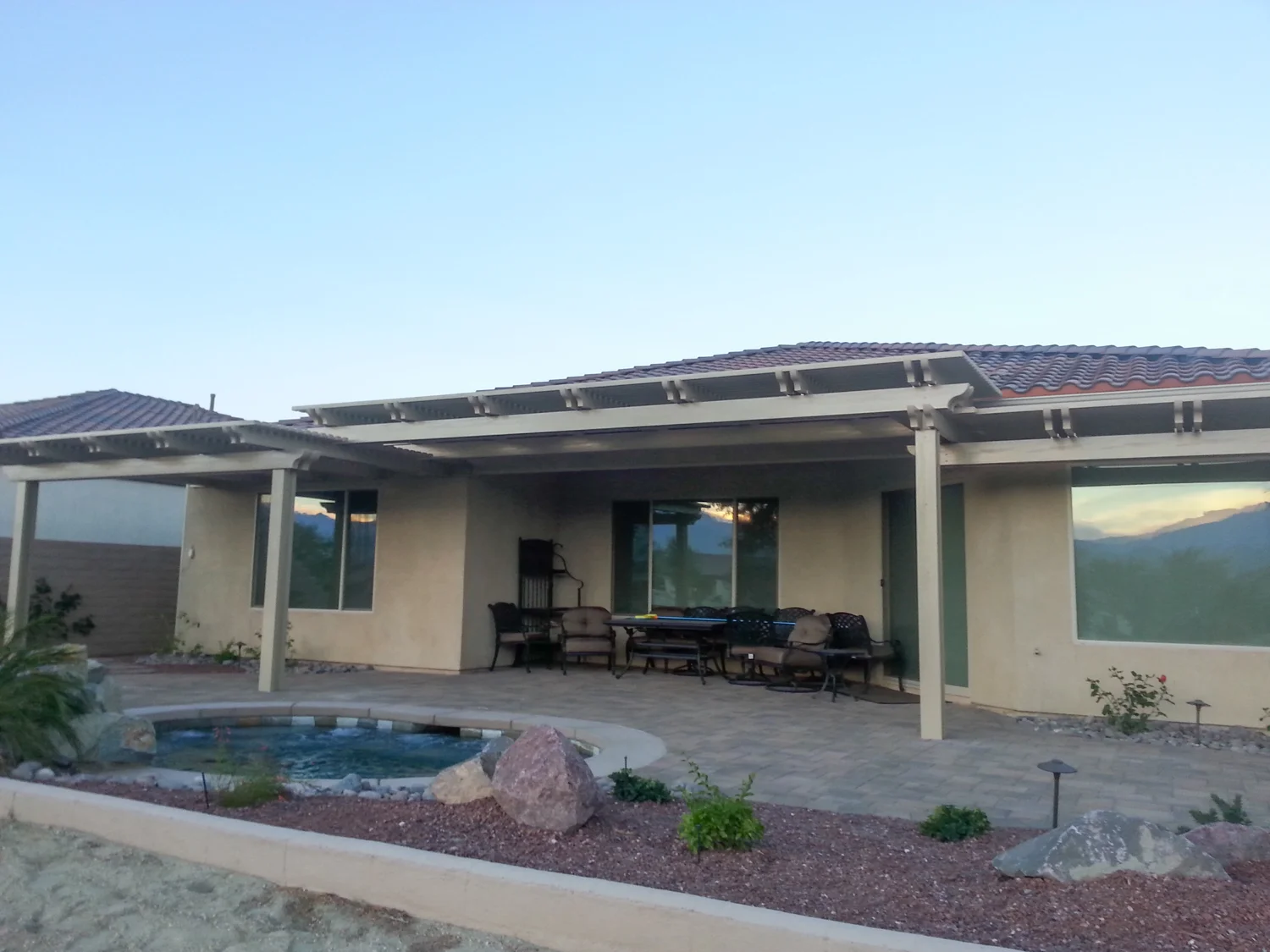 Custom Multi-Level Lattice Patio Cover, Indio, CA