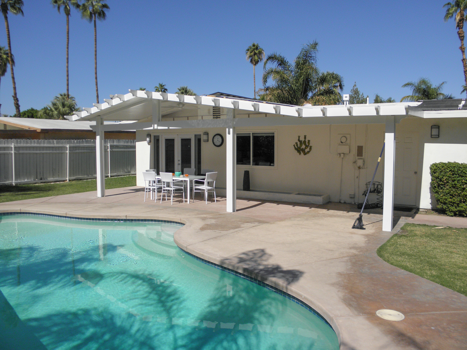 Gable Roof Solid Patio Cover, Palm Desert 92260