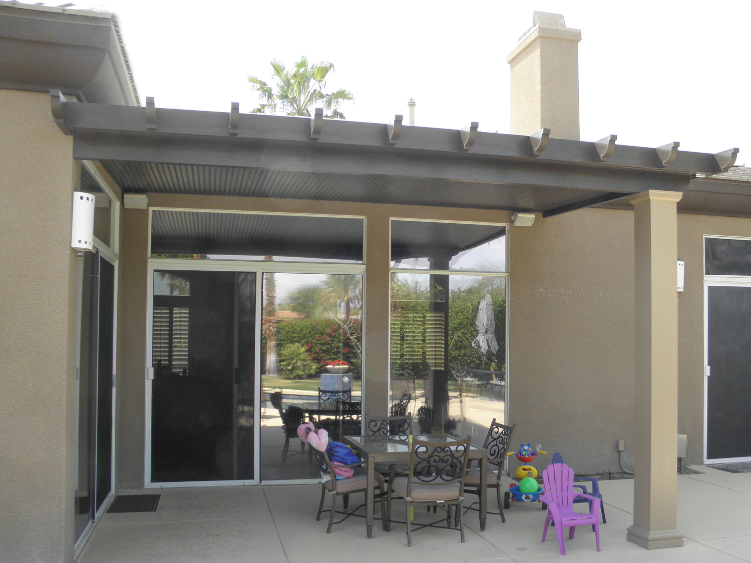Full Roof Solid Patio Cover, Indio, CA