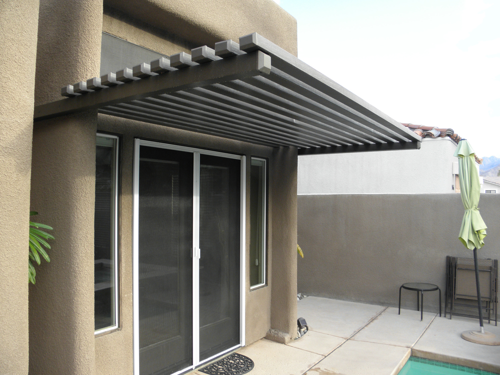 Patio Awnings In Palm Springs, Awning For Over Patio Doors