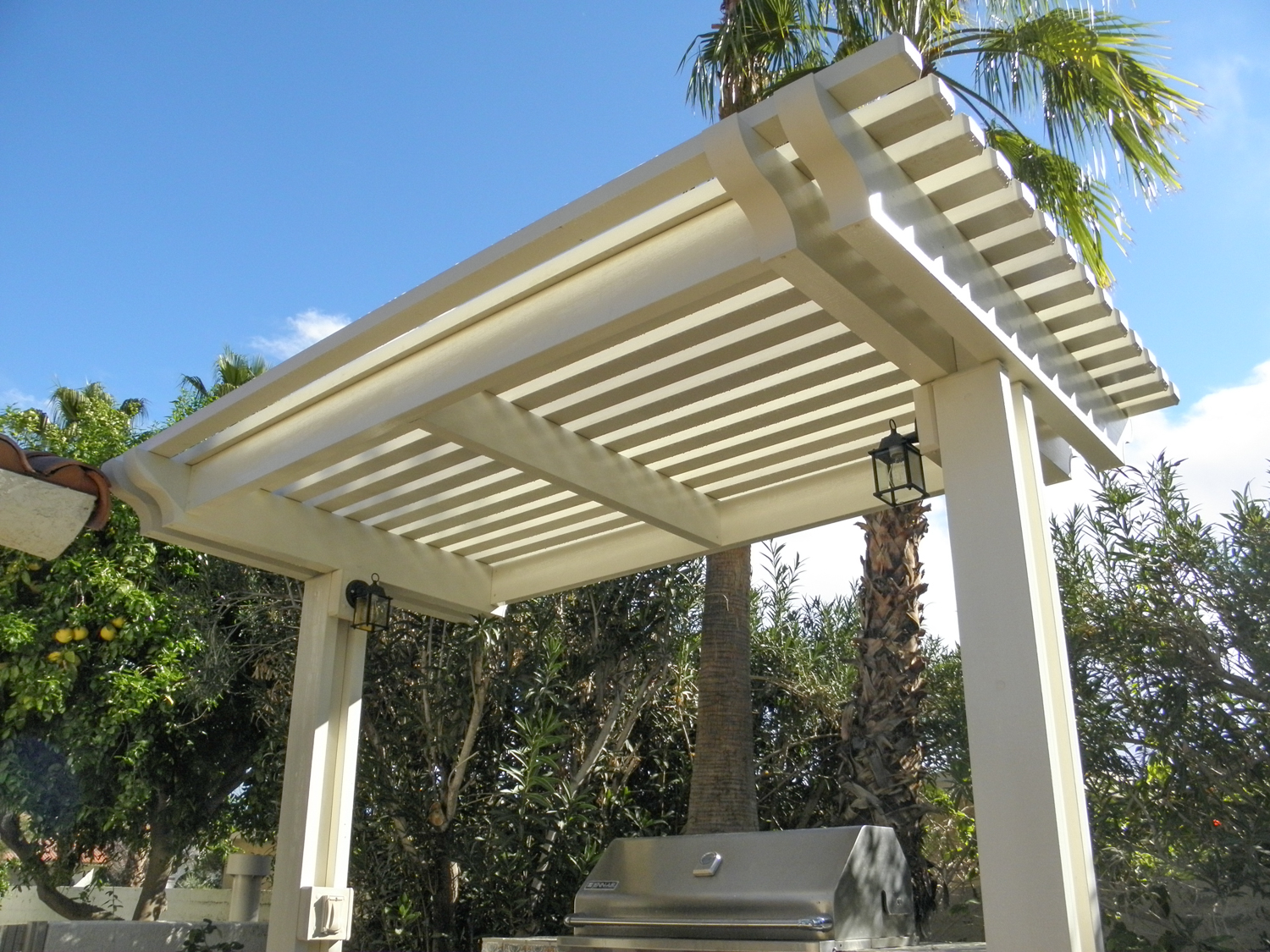 Freestanding BBQ Patio Cover with Custom Lighting, Palm Desert, CA, 92211