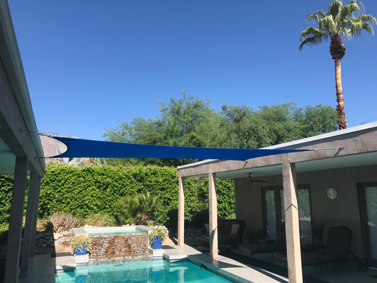 Pool shade sail Cathedral City, 92234