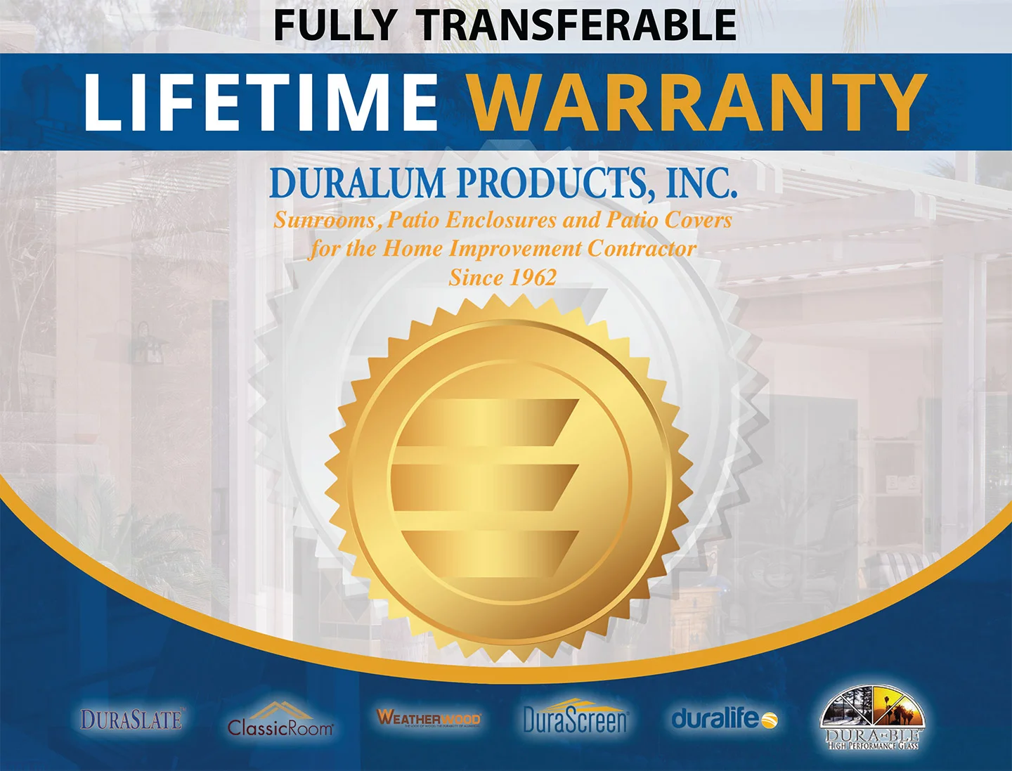 Valley Patios - Lifetime Warranty