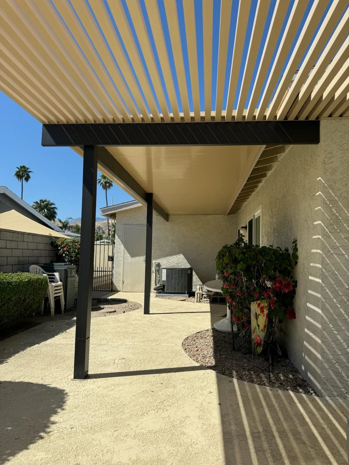 Combination Lattice and Insulated Patio Cover