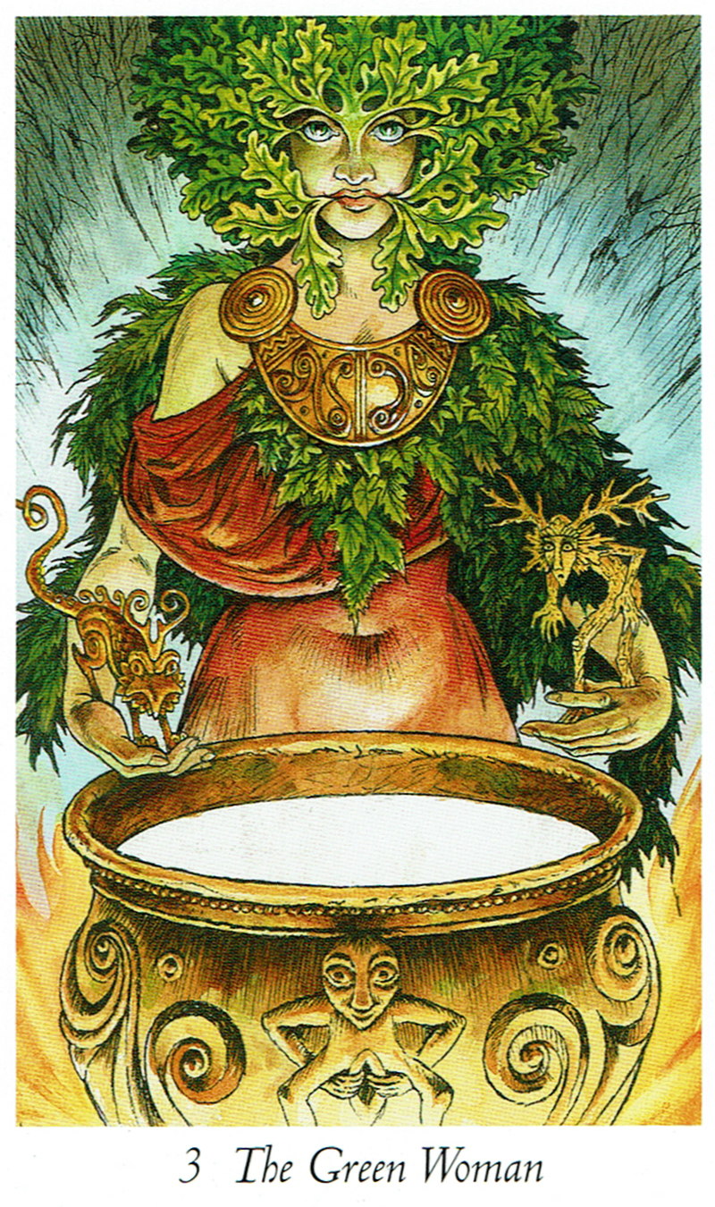 The Green Woman from Wildwood Tarot