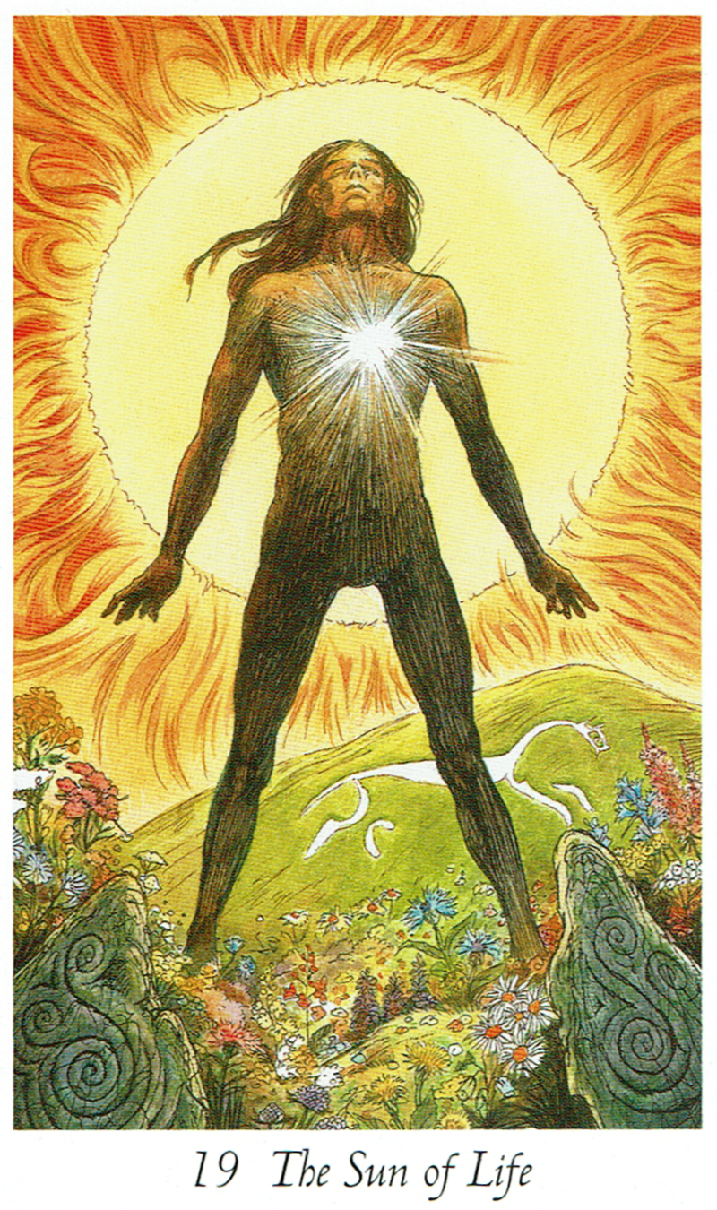 The Sun from the Wildwood Tarot