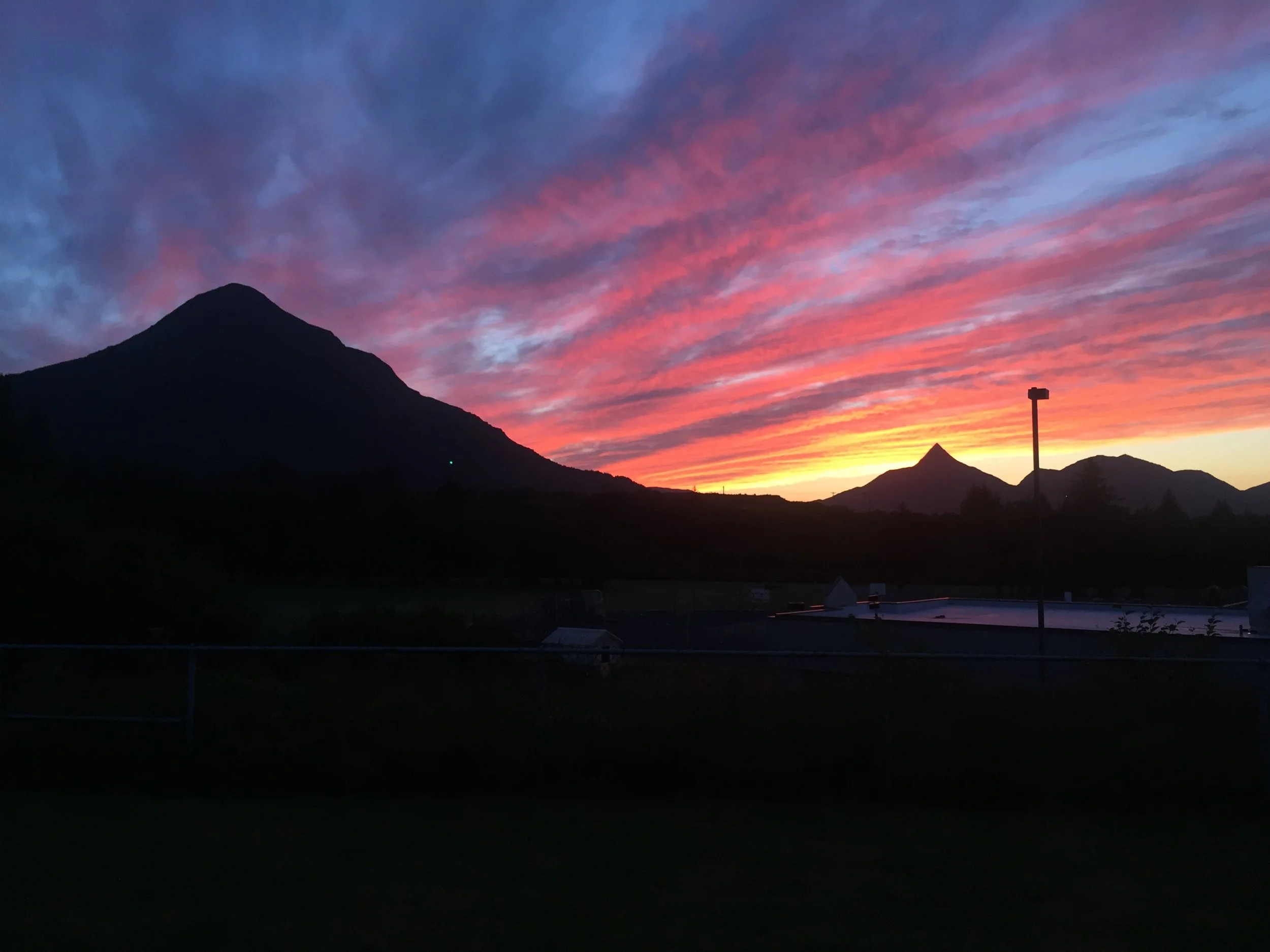 Sunset @Barometer Mountain Kodiak, AK