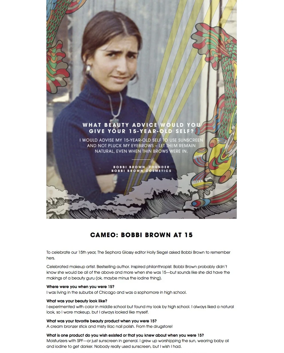 Sephora Glossy : CAMEO: BOBBI BROWN AT 15.jpg